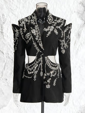 Load image into Gallery viewer, Cutout Crystal Blazer