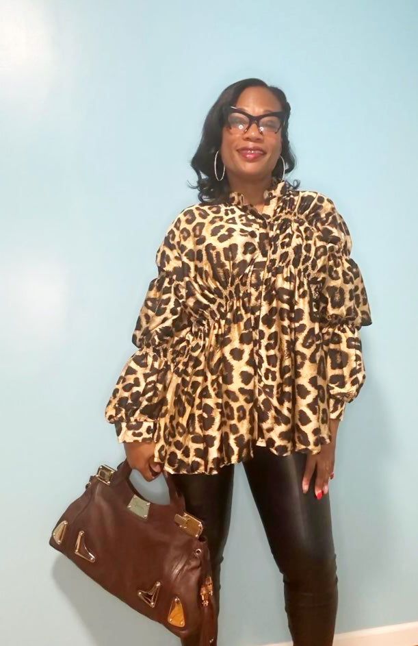LEOPARD BLOUSE