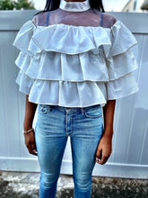 Load image into Gallery viewer, OFF WHITE RUFFLE SHIRT
