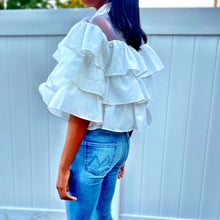 Load image into Gallery viewer, OFF WHITE RUFFLE SHIRT